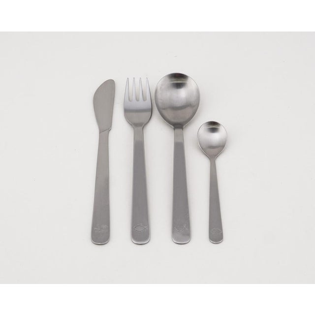Mono Petit Childrens Cutlery by Peter Raacke for Mono, 1959, Set of 4 For Sale - Image 10 of 11