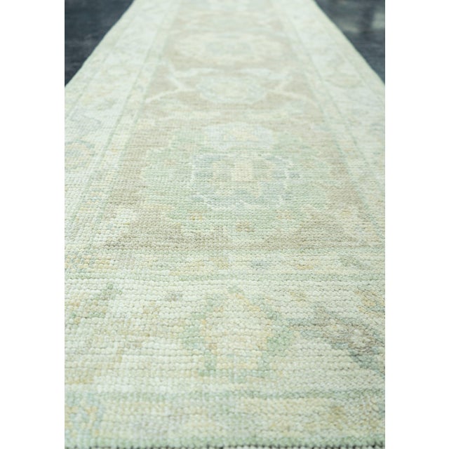 Turkish Oushak Rug 2'2" x 6' #19484 For Sale - Image 4 of 8