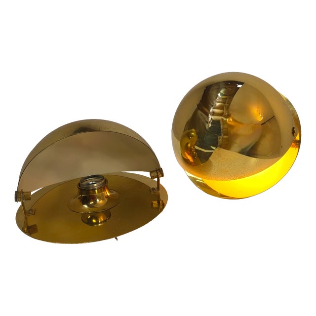 Mid-Century Brass Wall Lights from Cosack Leuchten, 1980s, Set of 2 For Sale