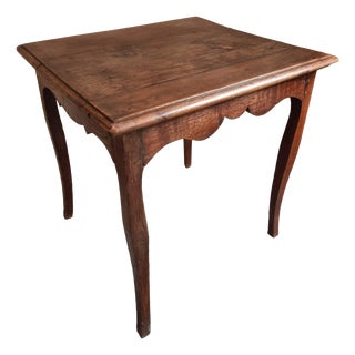 18th Century Provincial Louis XV Oak Side Table For Sale