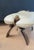 Mid 20th C. Camel Saddle Stool With Reversible Cushion and Original Bell For Sale - Image 6 of 11
