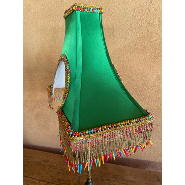 Chinoiserie Penny Long Couture Eiffel Tower Lamp Shade For Sale - Image 3 of 10