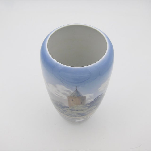 1960s 1963 Royal Copenhagen Hand-Painted Porcelain Vase, Denmark For Sale - Image 5 of 6