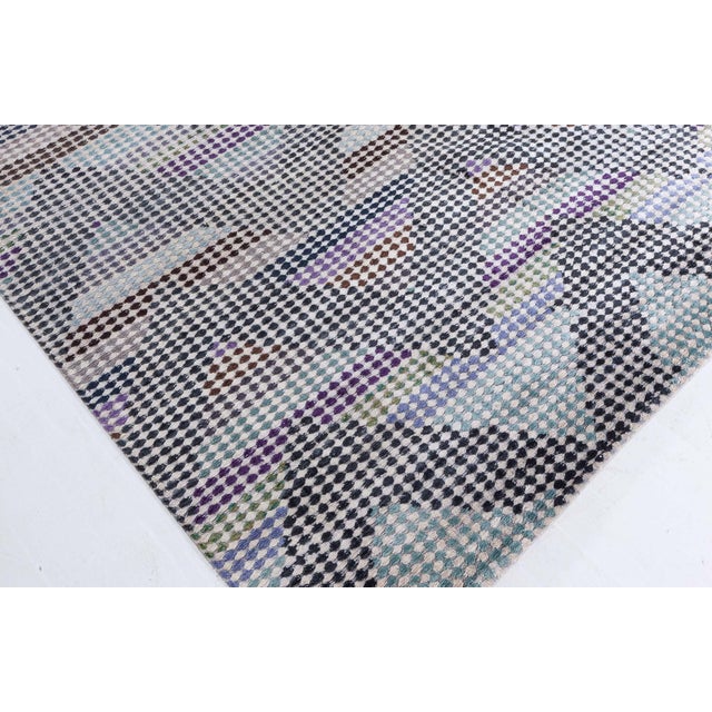 Textile Moleskin Modern Wool and Silk Rug by Doris Leslie Blau For Sale - Image 7 of 9