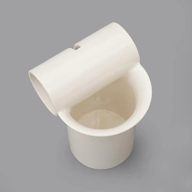 1970s White Ceramic Vase by Enzo Bioli for Il Picchio, 1970s For Sale - Image 5 of 17