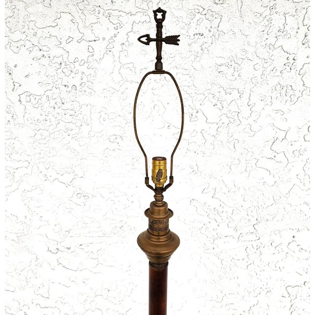 Mid-Century Modern Vintage Floor Lamp With Table For Sale - Image 3 of 14