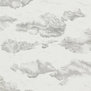Harlequin Nuovola Wallpaper in Ink/Mica For Sale