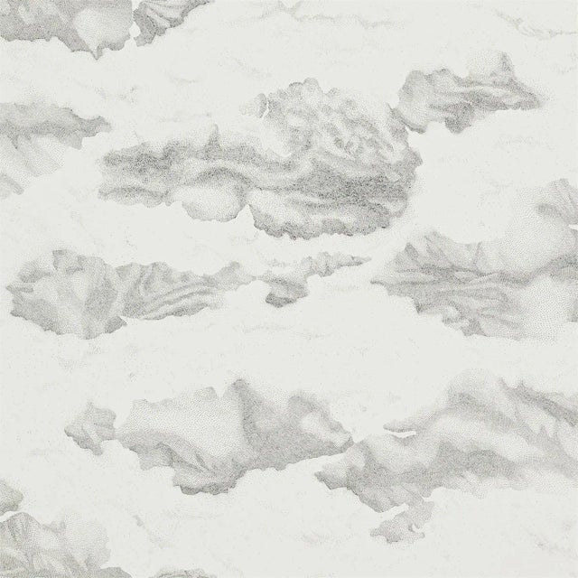 Harlequin Nuovola Wallpaper in Ink/Mica For Sale