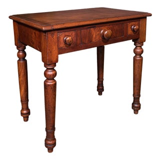 Small Antique Candlemaker's Table, English Scholar's Desk, Side, Lamp, Victorian For Sale