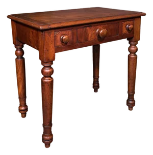 Small Antique Candlemaker's Table, English Scholar's Desk, Side, Lamp, Victorian