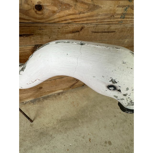 Early Mid-20th Century Coastal Concrete Flamingo Garden Ornaments-Pair For Sale - Image 4 of 12