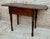 Wood Drop-Leaf Side Table With Two Drawers, 1930s For Sale - Image 9 of 15