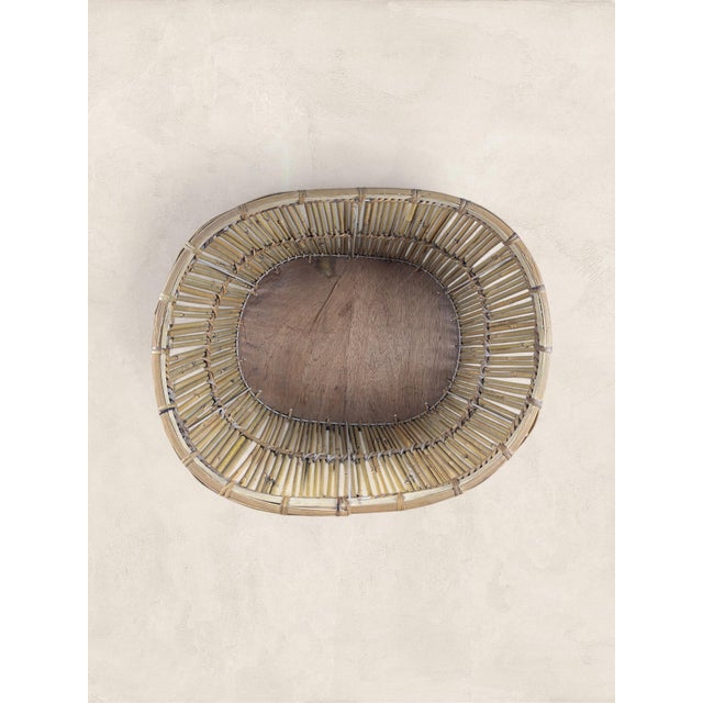 1950s Large Vintage French Market Basket For Sale - Image 5 of 8