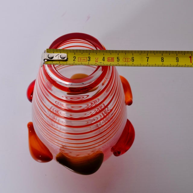 Limited Edition Ruffo 255/233 Vase in Murano Glass by Carlos Moretti, 1990s For Sale - Image 9 of 13