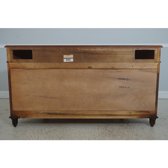 Henredon 4 Drawer 2 Door Mahogany Server High Chest For Sale - Image 16 of 18