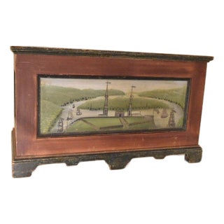 19th Century American Bracket Foot Blanket Chest For Sale
