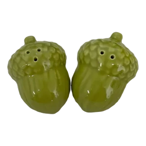 Vintage Acorn Salt and Pepper Shakers - a Pair