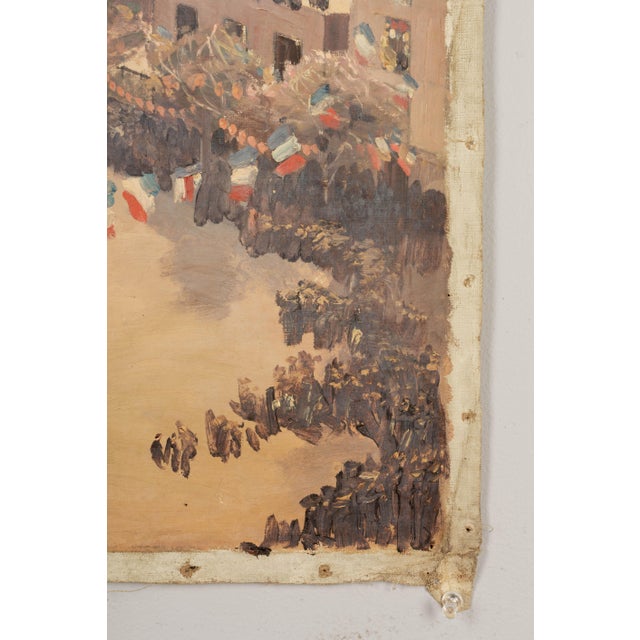 French Painting in the Style of Lachenal's Funeral of Victor Hugo For Sale In Orlando - Image 6 of 7