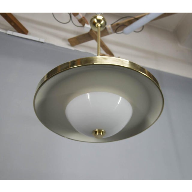 Bauhaus Brass Chandelier from Franta Anyz, 1930s For Sale - Image 15 of 18