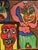 Keil Peter Robert, Faces Abstract Naive New Wild Ones, 1980s, Oil on Canvas For Sale - Image 9 of 13