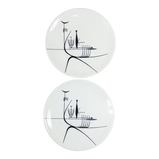 1955 Shenango "Well of the Sea''' Plates - a Pair For Sale