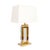 White Pasargad Home Astoria Acrylic & Steel Table Lamp For Sale - Image 8 of 8