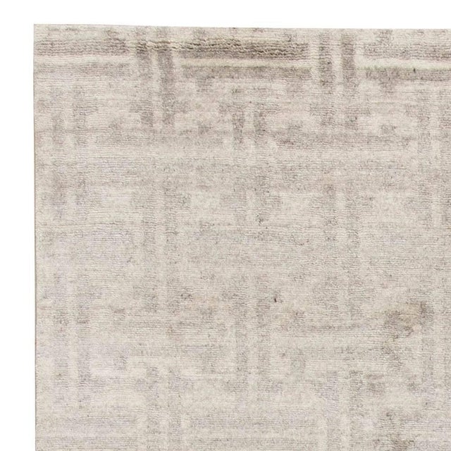 Early 21st Century Contemporary Terra Rug in Natural Wool by Doris Leslie Blau For Sale - Image 5 of 7