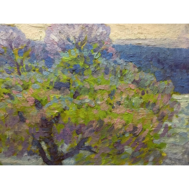 Impressionist 1960s Oil Painting Spring in the Kherson Region Grigory Savelievich Ruban For Sale - Image 3 of 11