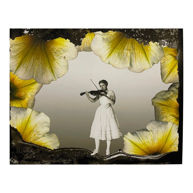 2011 Kathleen Campbell Relics From the Garden: Girl With Violin Photograph For Sale