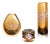 Model 8316 Art Glass Vases & Ashtray Collection by Petr Hora for Škrdlovice, Czechoslovakia, 1983, Set of 3 For Sale