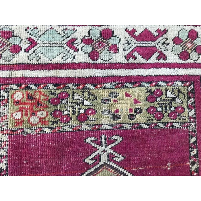 Antique Turkish Anatolian Prayer Rug For Sale - Image 6 of 11