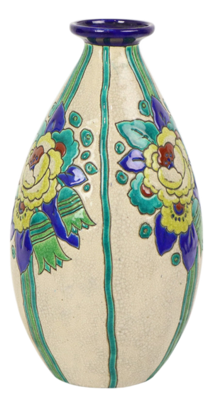 Art Deco Vase by Charles Catteau Boch from Boch Frères, 1920s