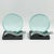 Elevate your interior with these striking, architecturally designed bookends—a true modernist masterpiece from circa 1980....
