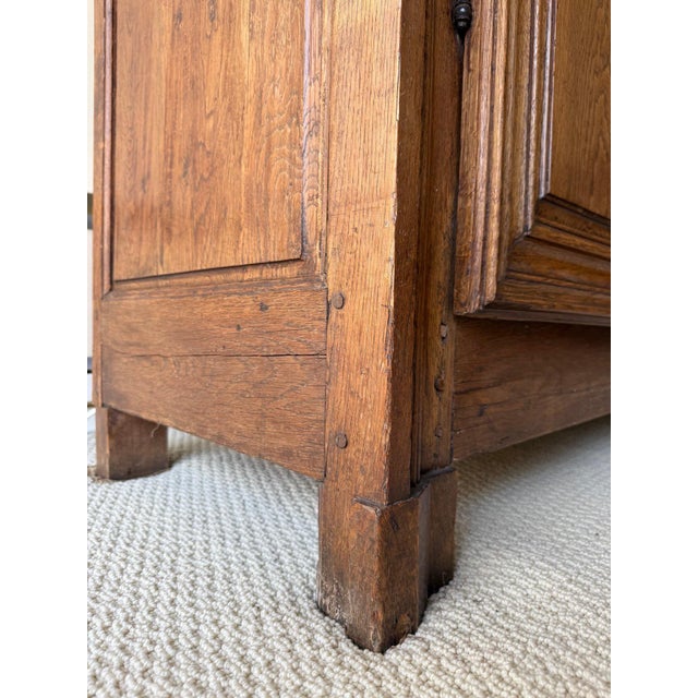 Antique French Provincial Oak Armoire For Sale - Image 13 of 15