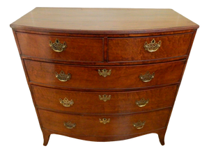 Regency Mahogany Bow Front Chest of Drawers