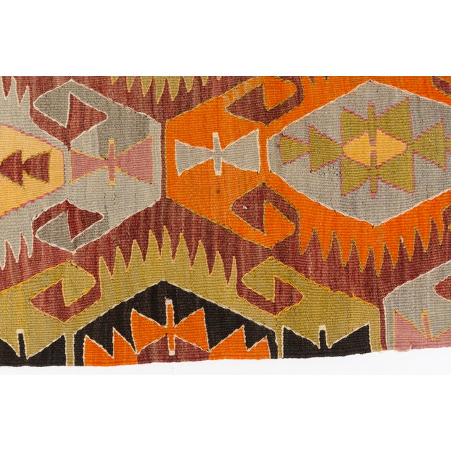 Vintage Floor Anatolian Kilim Rug For Sale - Image 9 of 10