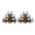 1970 Vistosi Murano Wall Light Smoked Disc - Set of 2 For Sale