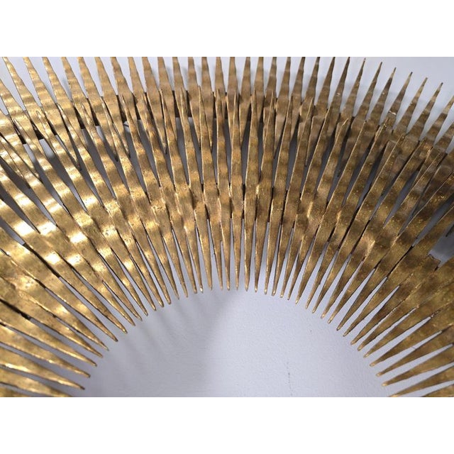 18th Century Gilt Carved Wooden Sunburst For Sale - Image 3 of 18