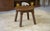 Brown Oak Side Table in the style of Charles Dudouyt, 1950s For Sale - Image 8 of 9