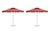 Contemporary St. Tropez 9' Patio Umbrella, Pink & Red, Set of 2 For Sale - Image 3 of 3