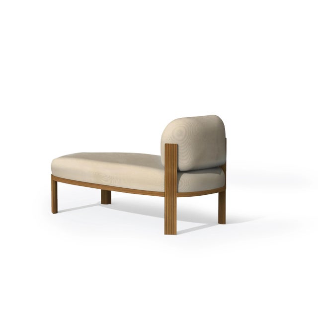 Unique daybed by collector dimensions: w 190 x d 90 x h 50 cm materials: fabric, oak wood other materials available. The...