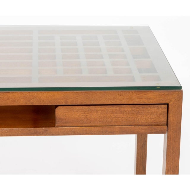 Maria Yee "Metro" Chestnut Writing Table For Sale - Image 4 of 13