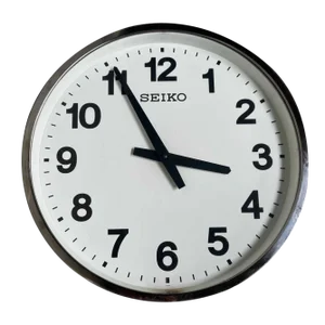 Industrial Seiko KH411S Wall Clock, Japan, 1980s