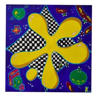 Koa, Splash Game, Acrylic on Canvas For Sale