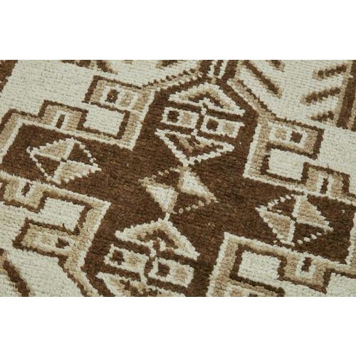 Beige Bohemian Runner Rug For Sale - Image 5 of 7