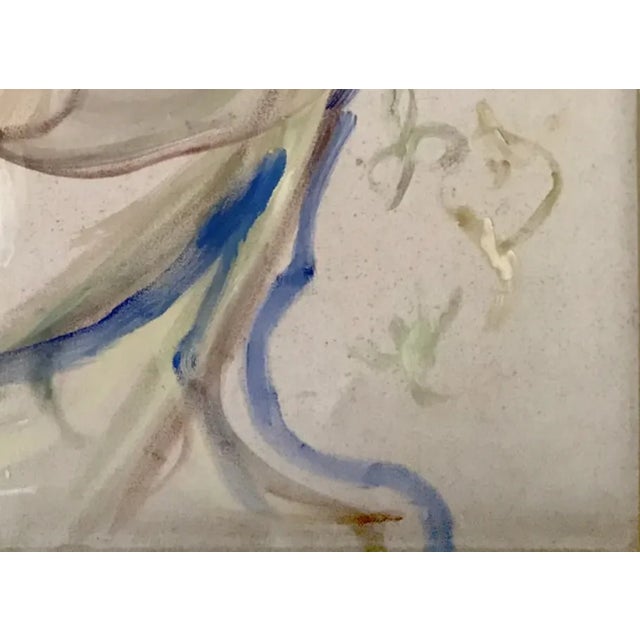 2020s "Manicure", 2021. Abstract, Figurative Oil Painting on Canvas by Joe Ginsberg. Oyster Gray With Blue, Green and Lavender Highlights. For Sale - Image 5 of 6