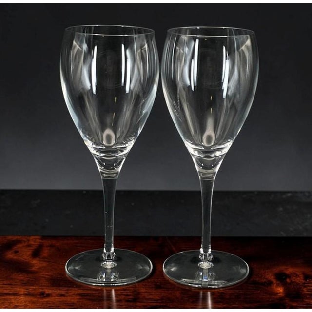Late 20th Century Christofle "Albi Verre" Red Wine Glasses - Set of 2 For Sale - Image 17 of 17