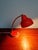 Mid-Century Modern Articulated Desk Lamp in Red Lacquered Metal, 1950s For Sale - Image 3 of 13