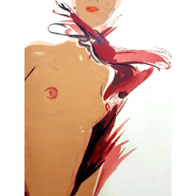 Early 21st Century Domergue - The Dancer - Original Lithograph 1956 For Sale - Image 5 of 8