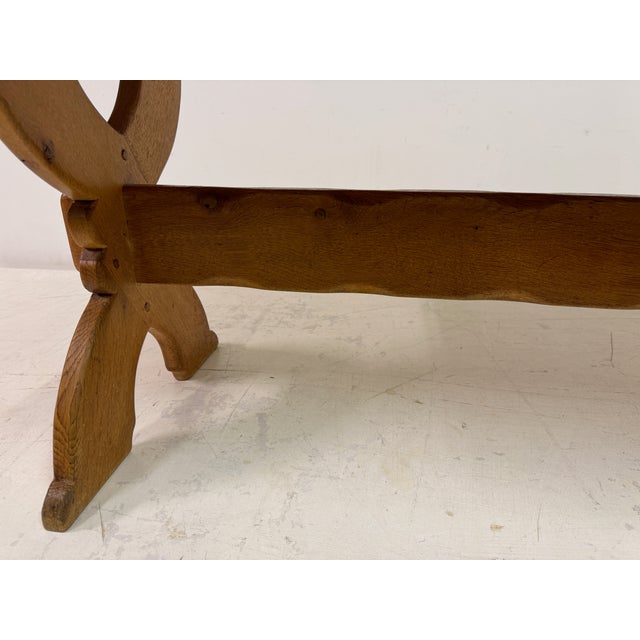 1960s Dutch Oak Coffee Table This is a mid-century Dutch oak coffee table, characterized by its sturdy craftsmanship and...